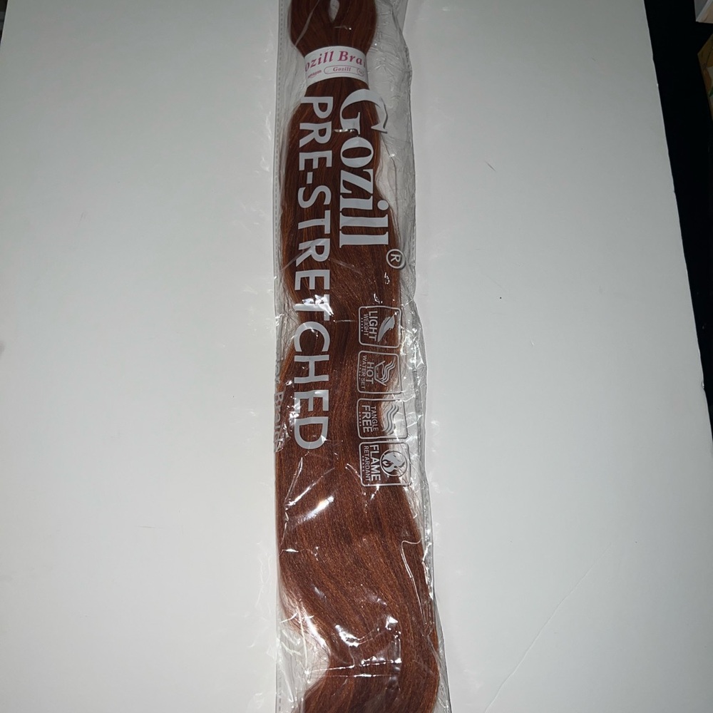Ginger Orange Hair Pre Stretched Box Braids Hair Extension 26 Inch - 1 Piece